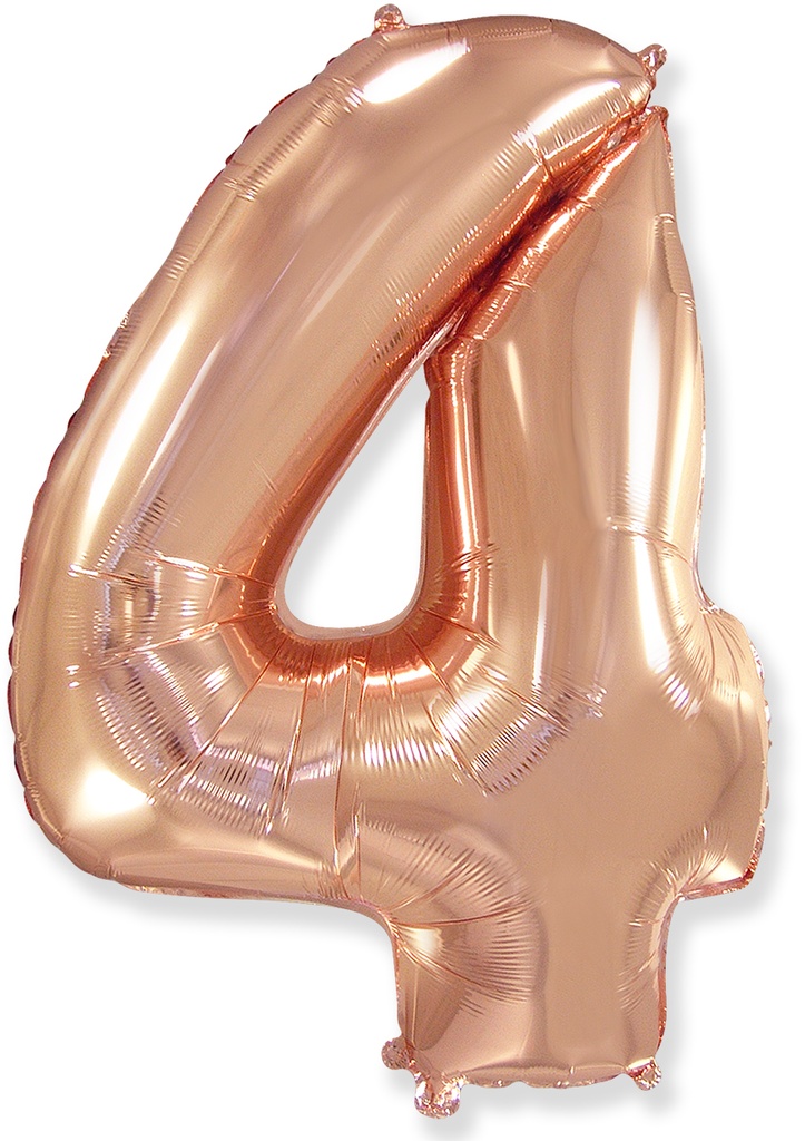 [901814] Number 4 - Rose Gold - 32 inch - Flex