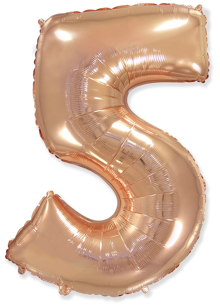 Number 5 - Rose Gold - 32 inch - Flex