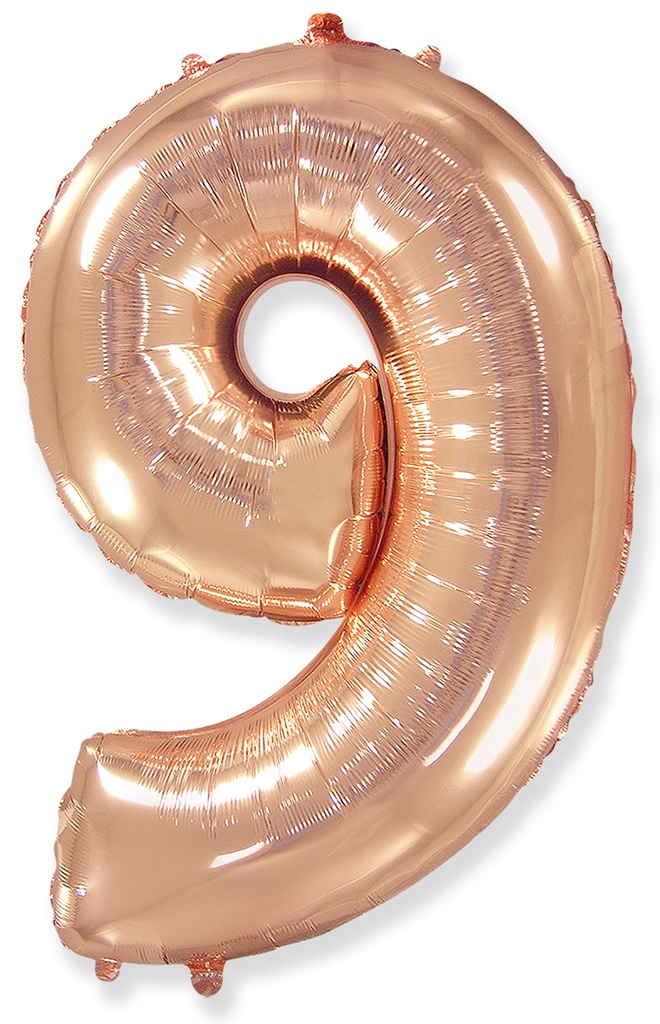 Number 9 - Rose Gold - 32 inch - Flex