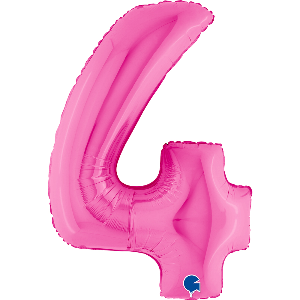 Number 4 - Fuchsia - 40 inch - Grabo