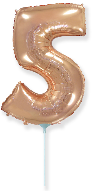[902765] Number 5 - Rose Gold - 14 inch - Flex