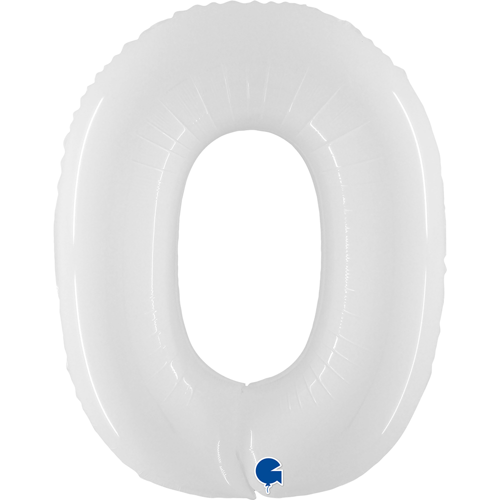 Number 0 - White - 40 inch - Grabo