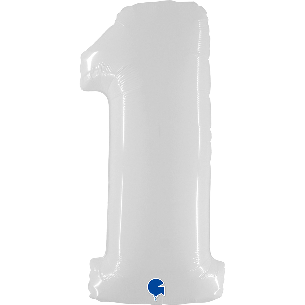 Number 1 - White - 40 inch - Grabo