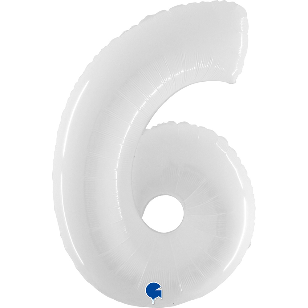 Number 6 - White - 40 inch - Grabo