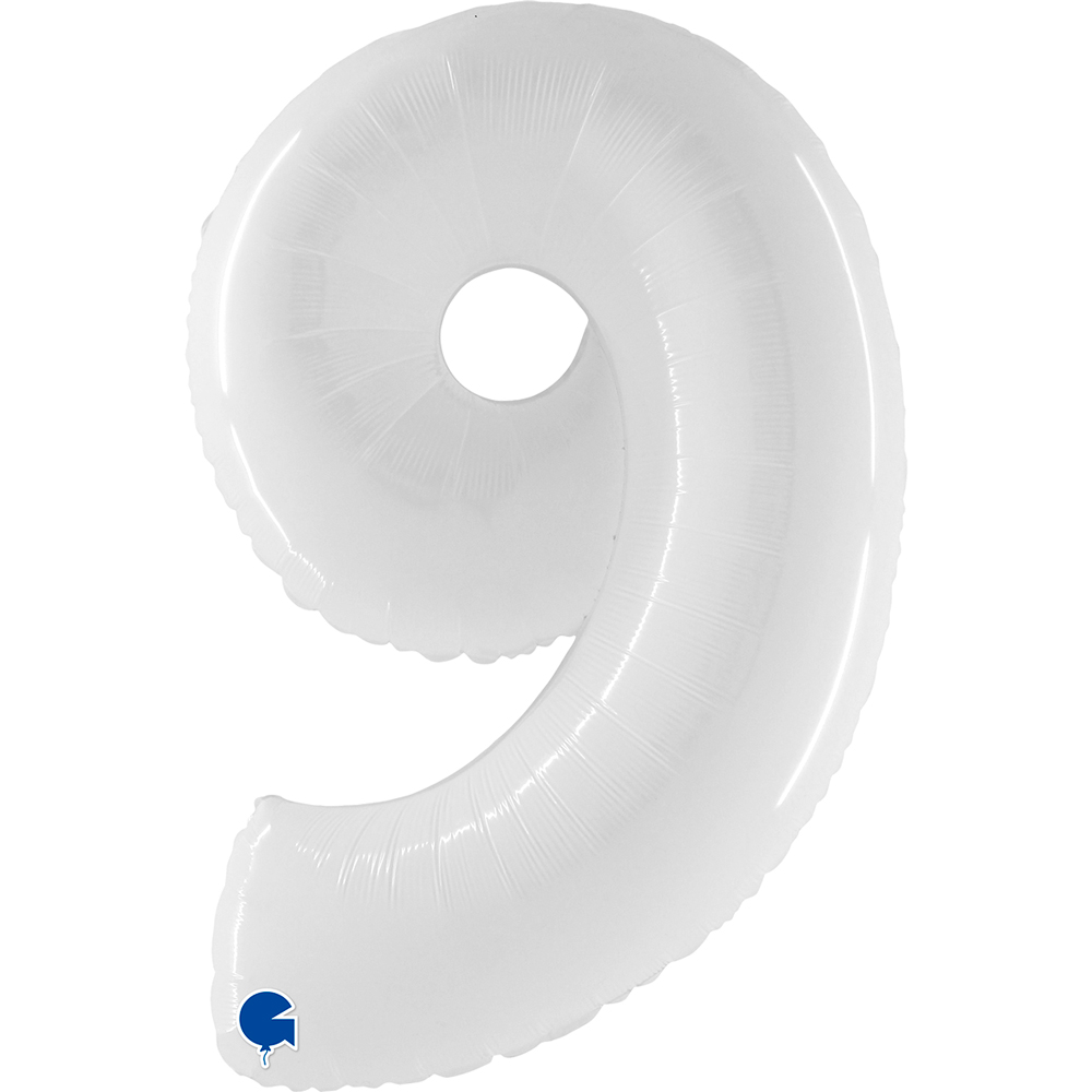 Number 9 - White - 40 inch - Grabo