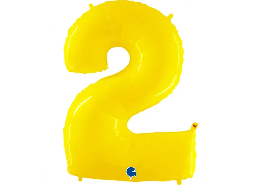 [942WY-P] Number 2 - Yellow Shiny - 40 inch - Grabo