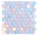 Shimmerwall Hexagon - Connection Round - Dreamy Light Blue - 6 Pcs