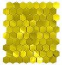 Shimmerwall Hexagon - Connection Round - Mirror Gold - 6 Pcs
