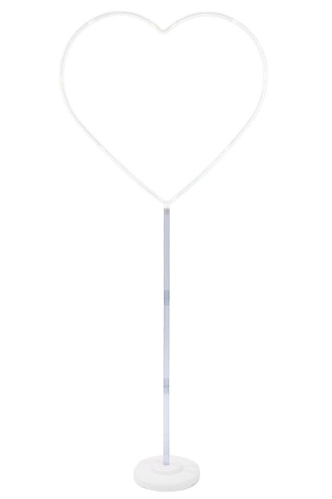 [B403M] Frame Heart - Steel - Indoor - with Base - White