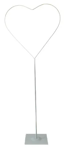 [B403M] Frame Heart - Steel - Indoor - with Base - White