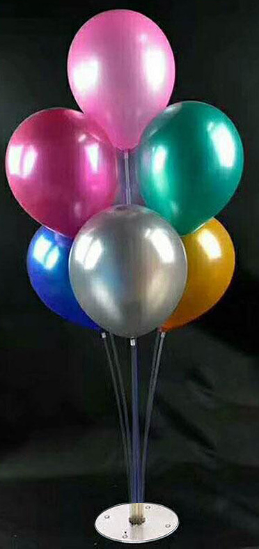 Center piece stand - Transparent with White Base Plate