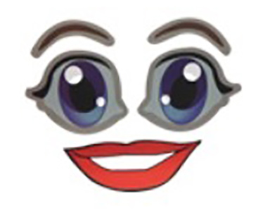 [B602F] Woman Face Sticker