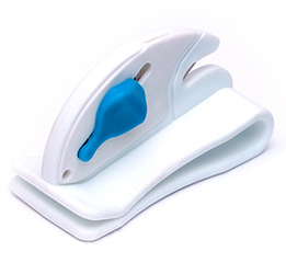 [B604] Balloon Cutter with Knife - White - Blue