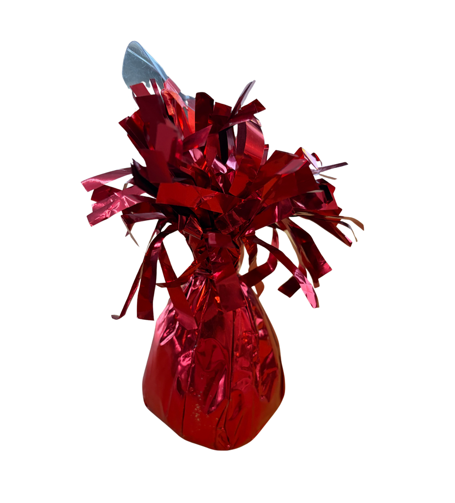 [B621R] Balloon Weights - Foil - Red - 12 St.