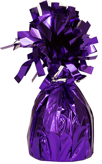 [B621V] Balloon Weights - Foil - Violet - 12 Pcs