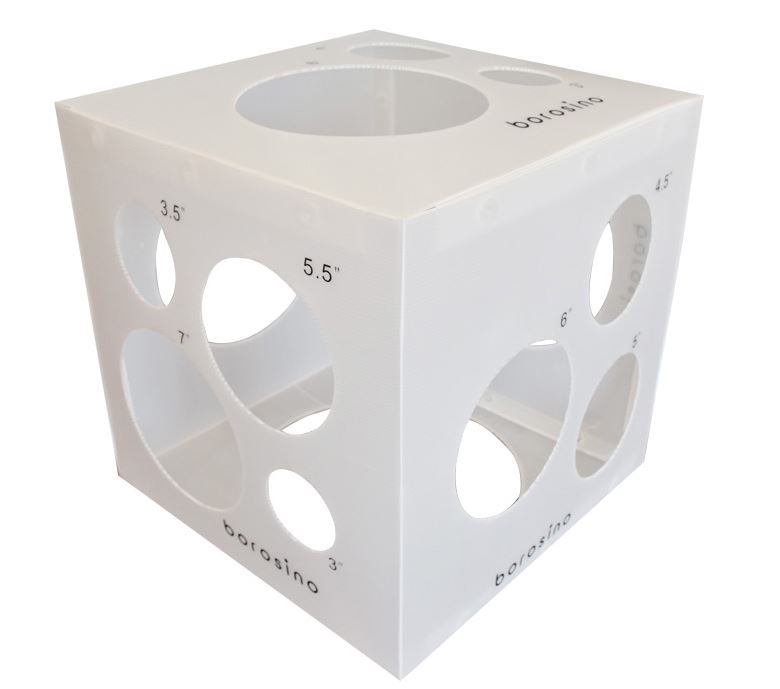 [B703P] Balloon Sizer Box - White