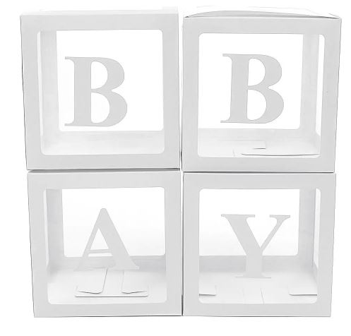 [B735] Balloon Boxes Transparant - Baby