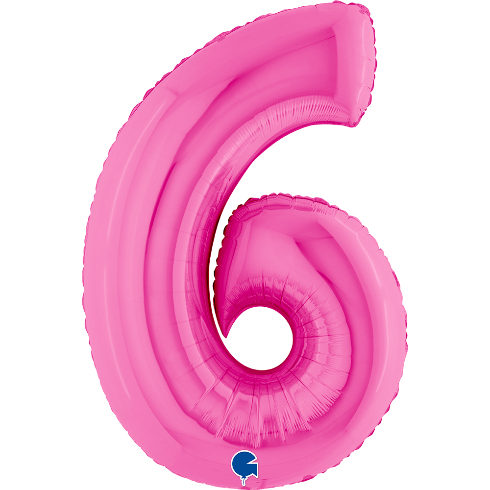 Number 6 - Fuchsia - 40 inch - Grabo
