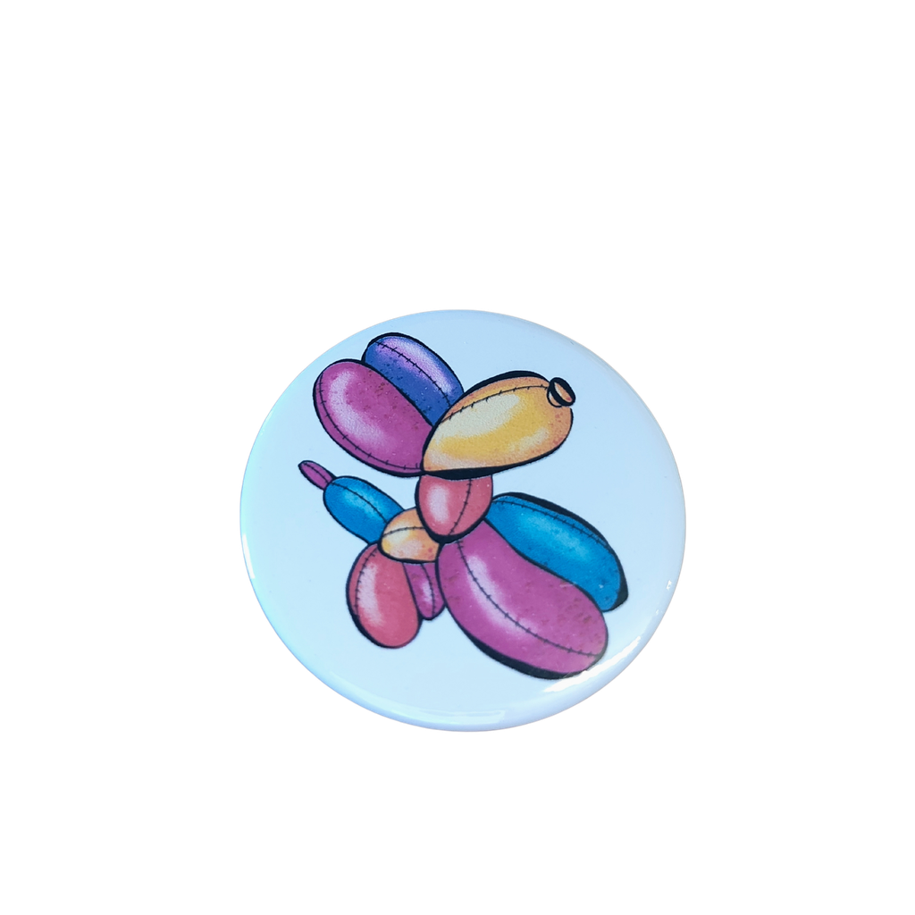 Bouton - Chien ballon - Patchwork