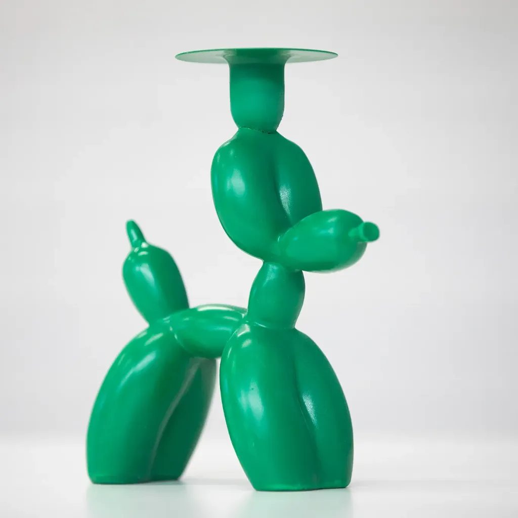 Ballonhund Kerzenständer - Grün