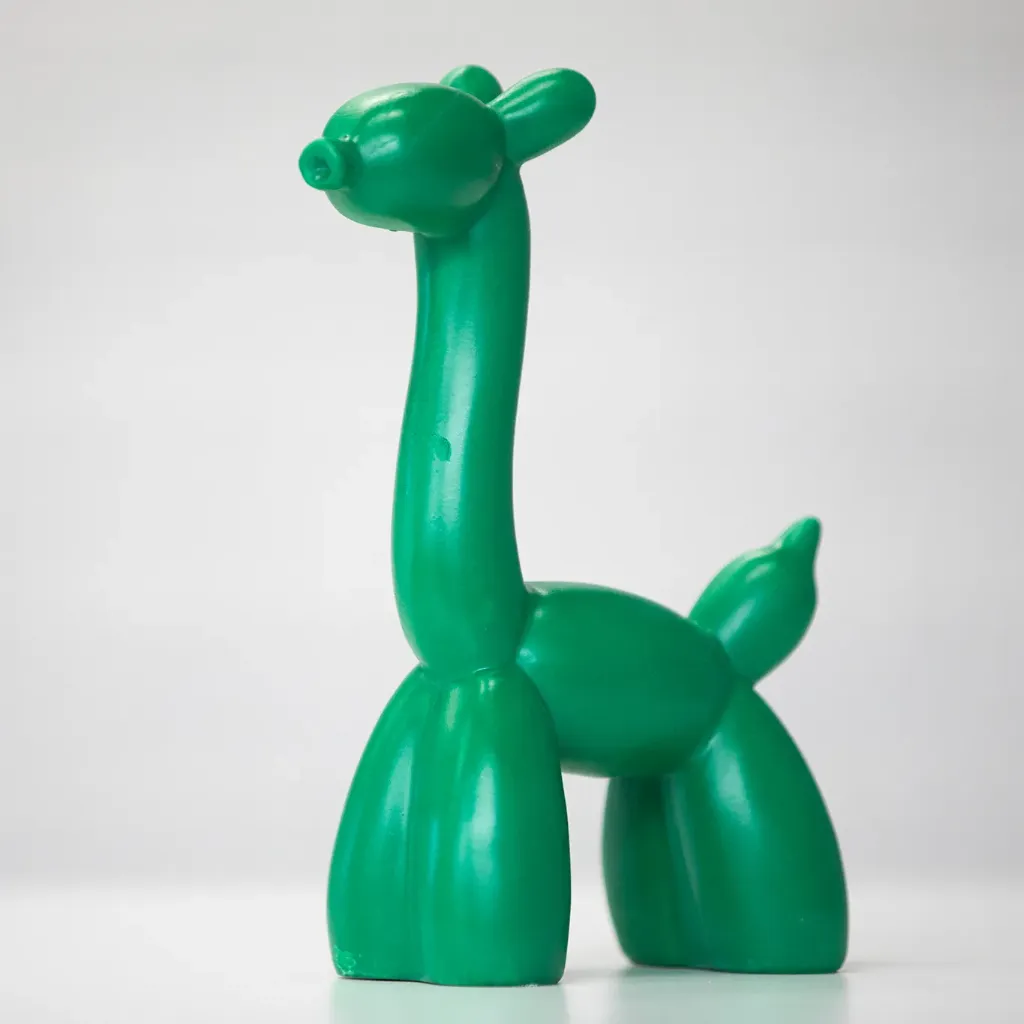 Ballongiraffe Skulptur - Grün