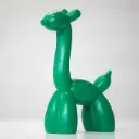 Ballongiraffe Skulptur - Grün