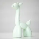 Ballonnengiraffe Sculptuur - Pastel Groen