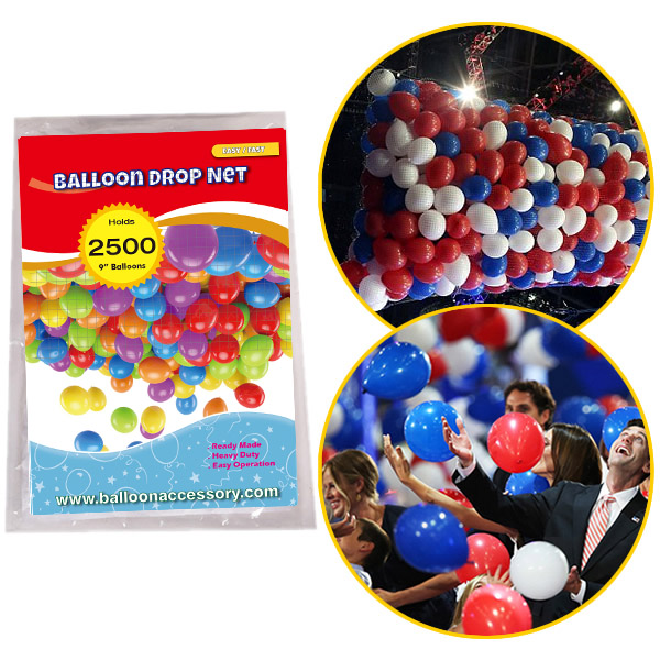 [BN002-2500] Balloon Drop Net - 2500 Balloons