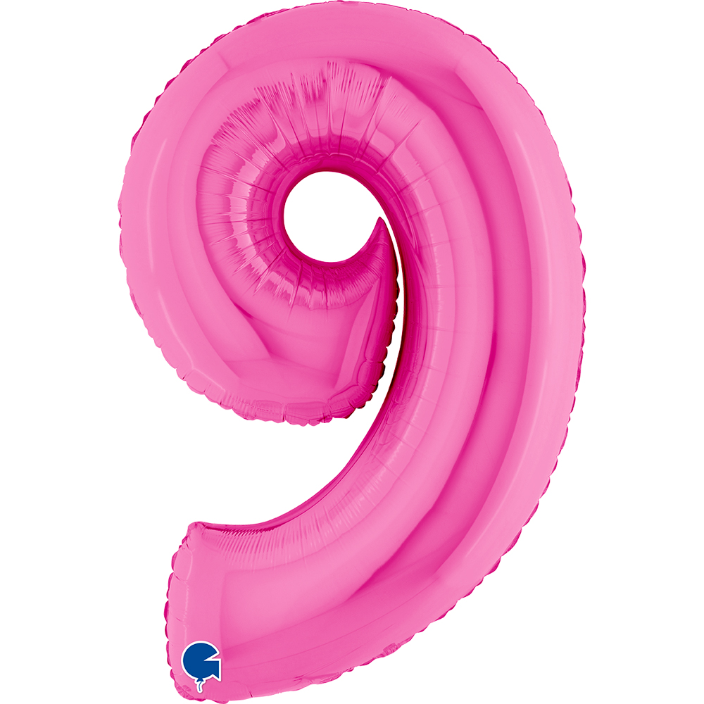 [019F-P] Number 9 - Fuchsia - 40 inch - Grabo