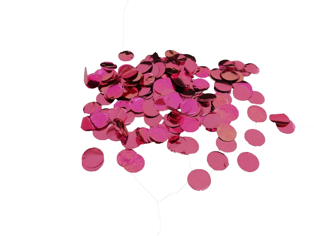 [CON10F] Confetti Metallic Round - 10mm - Light Pink - 250gr