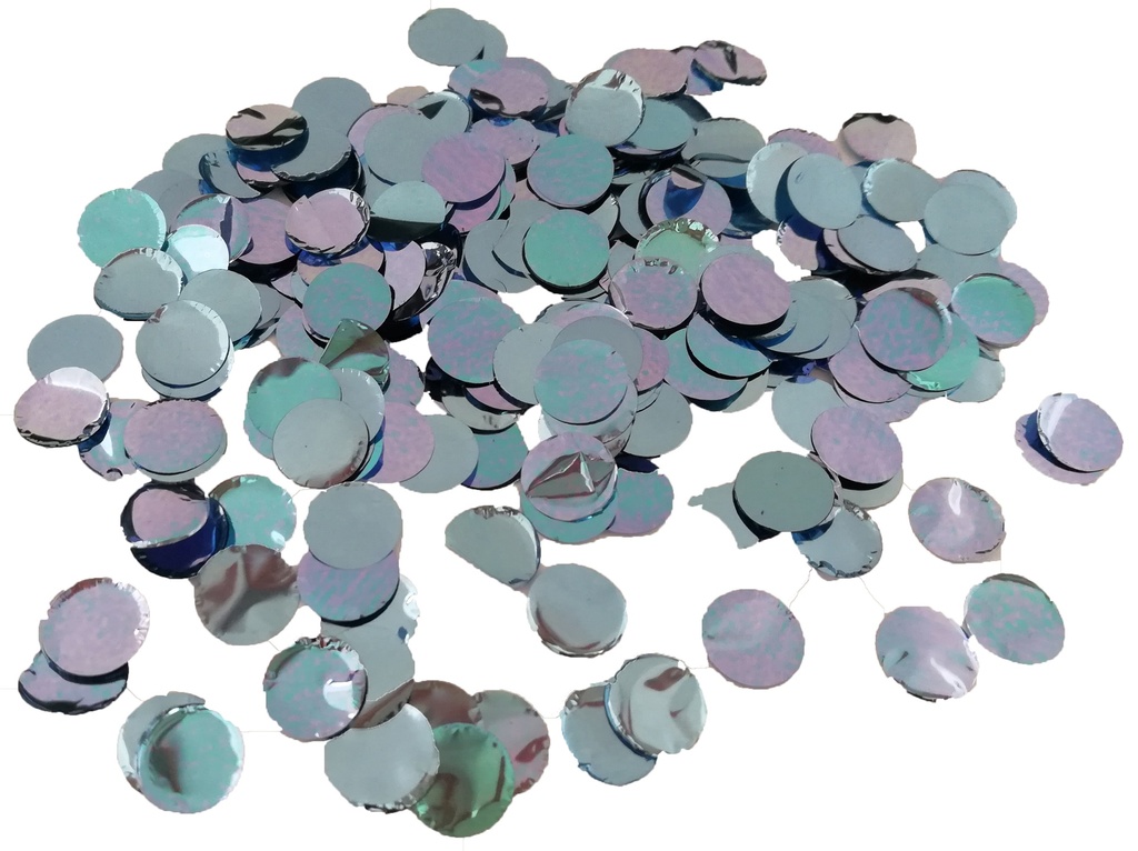 [CON10LB] Confetti Metallic Round - 10mm - Light Blue - 250gr