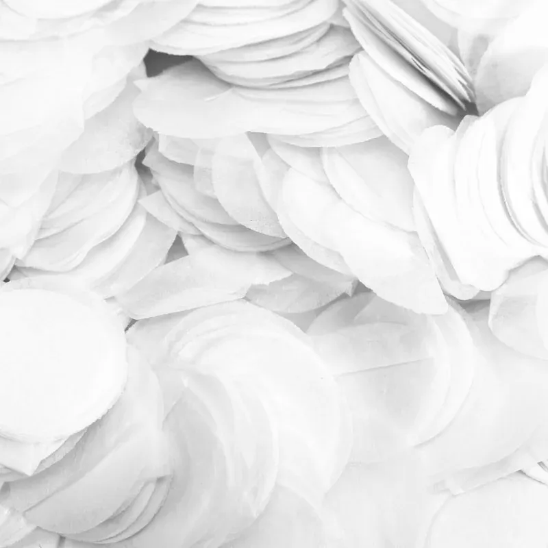 [CON230] Confetti - Paper Dots - White - 100gr