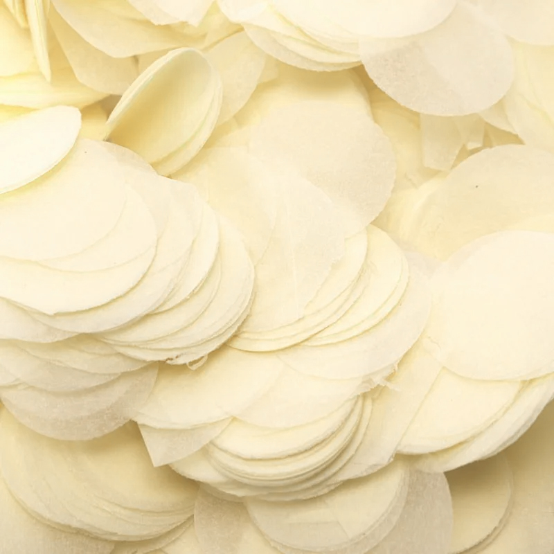 Confetti - Paper Dots - Ivory - 100 gr