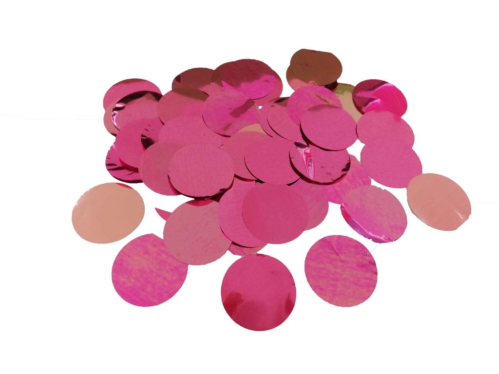 [CON23F] Confetti Metallic Round - 23mm - Light Pink - 250gr