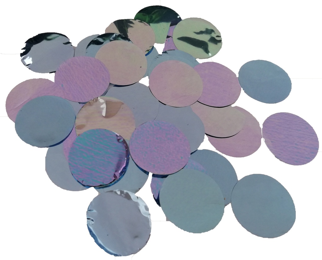 [CON23LB] Confetti Metallic Round - 23mm - Light Blue - 250gr