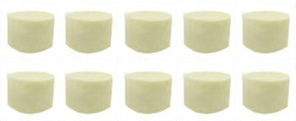 [CS003C] Crepe Streamer - Cream - 10 Pcs
