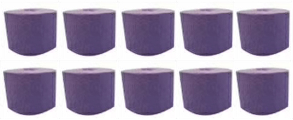 Crepe Streamer - Purple - 10 Pcs