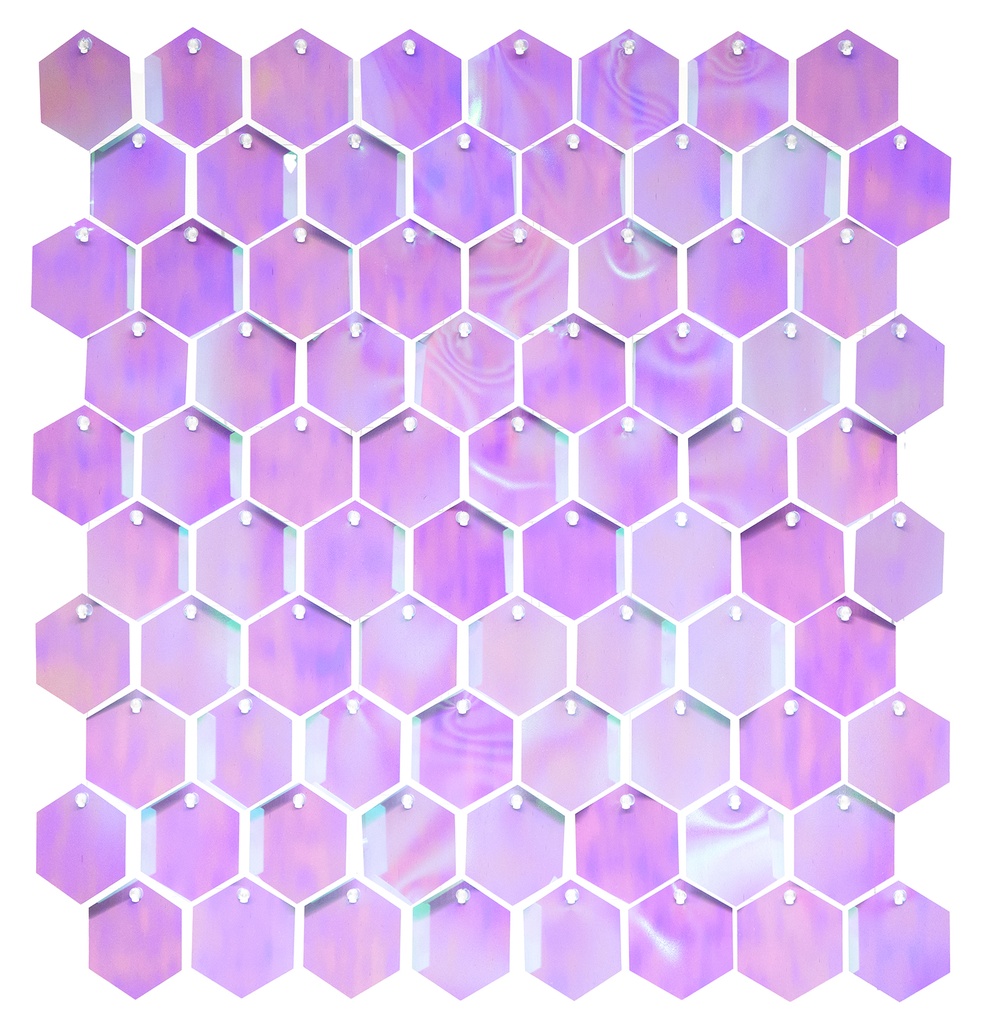 Shimmerwall Hexagon - Connection Square - Dreamy Lilac - 6 St.