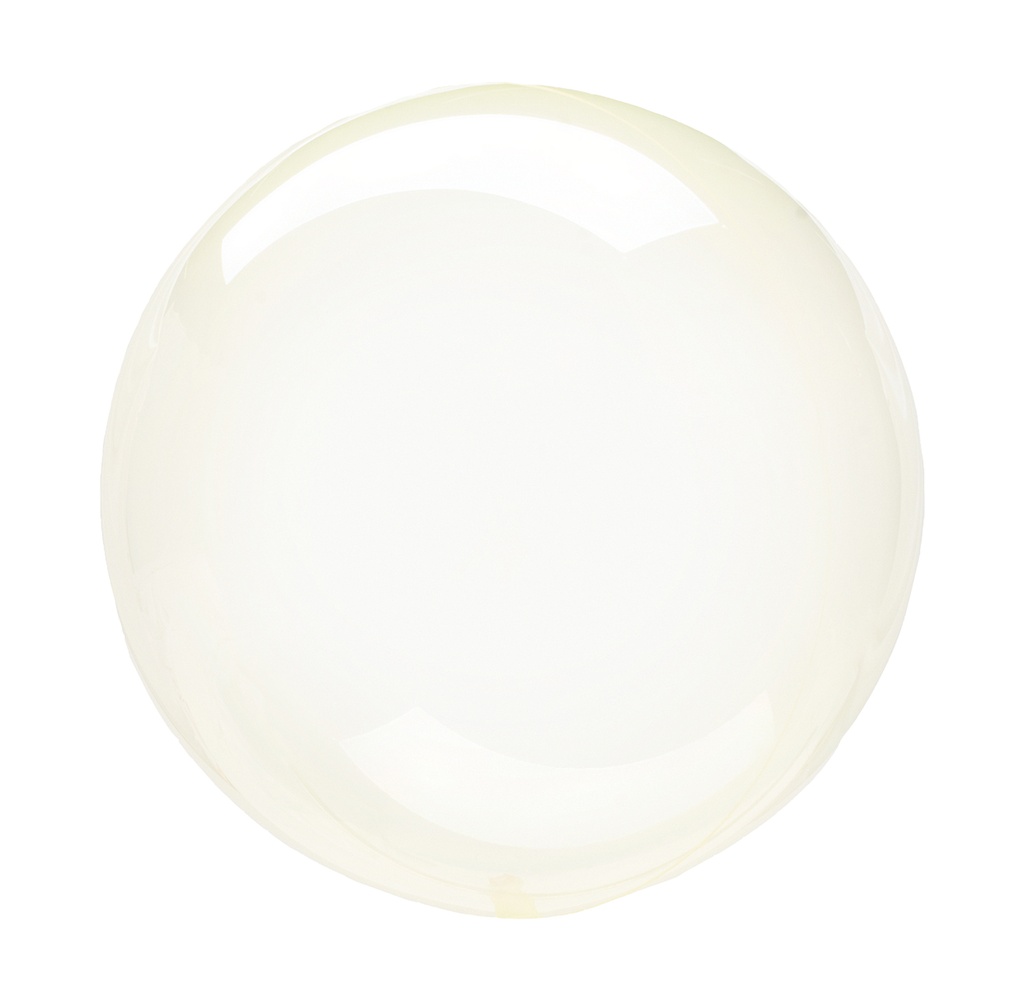 [F526-24] Bobo Bubble Balloon - Crystal Yellow - 24 inch