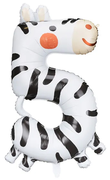 Number 5 - Zebra - 35 inch