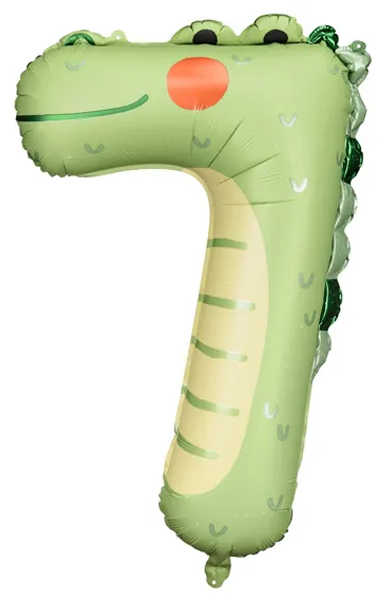 [FB163-7] Number 7 - Crocodile - 35 inch