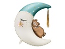 Teddy Bear On The Moon - Blue - 38 inch