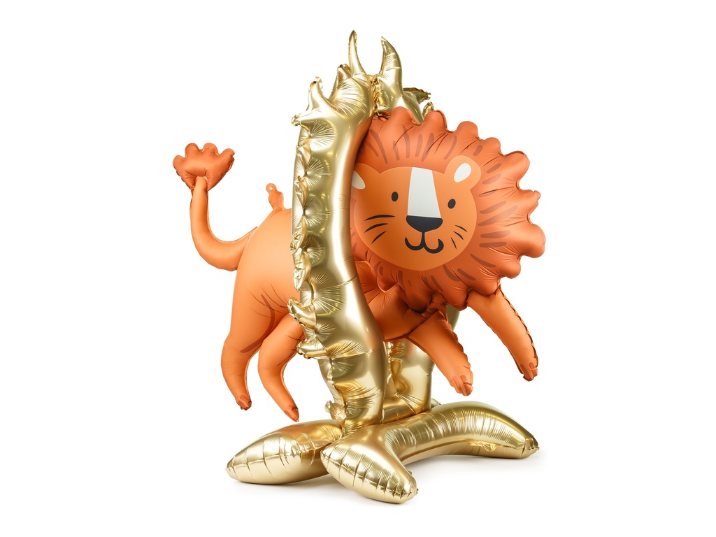 Lion with Golden Hoop - Airfill - 47 inch