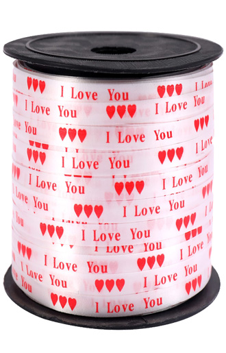 Ribbon - I Love You - 5mm - 500m