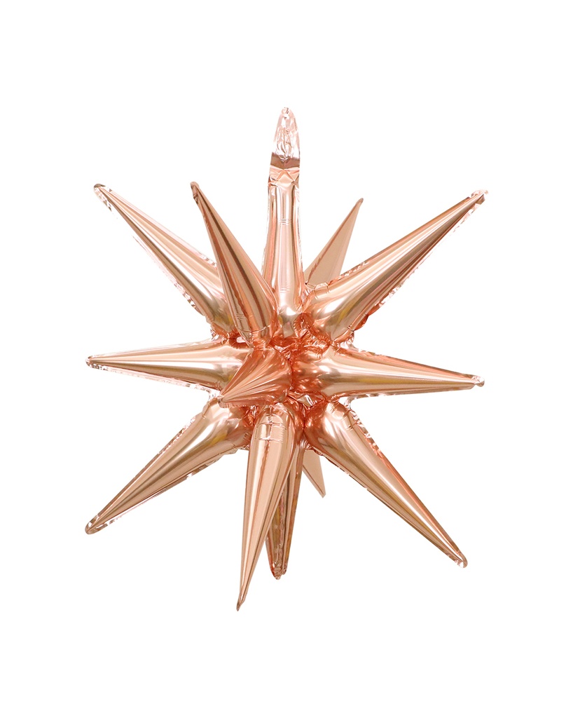 Exploding Star - Rose Gold - 22 inch - 10 Stuks