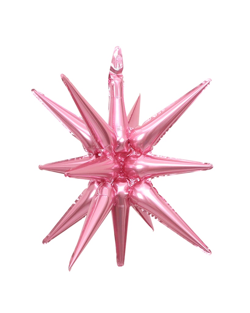 [FG058] Exploding Star - Light Pink - 22 inch - 10 St.