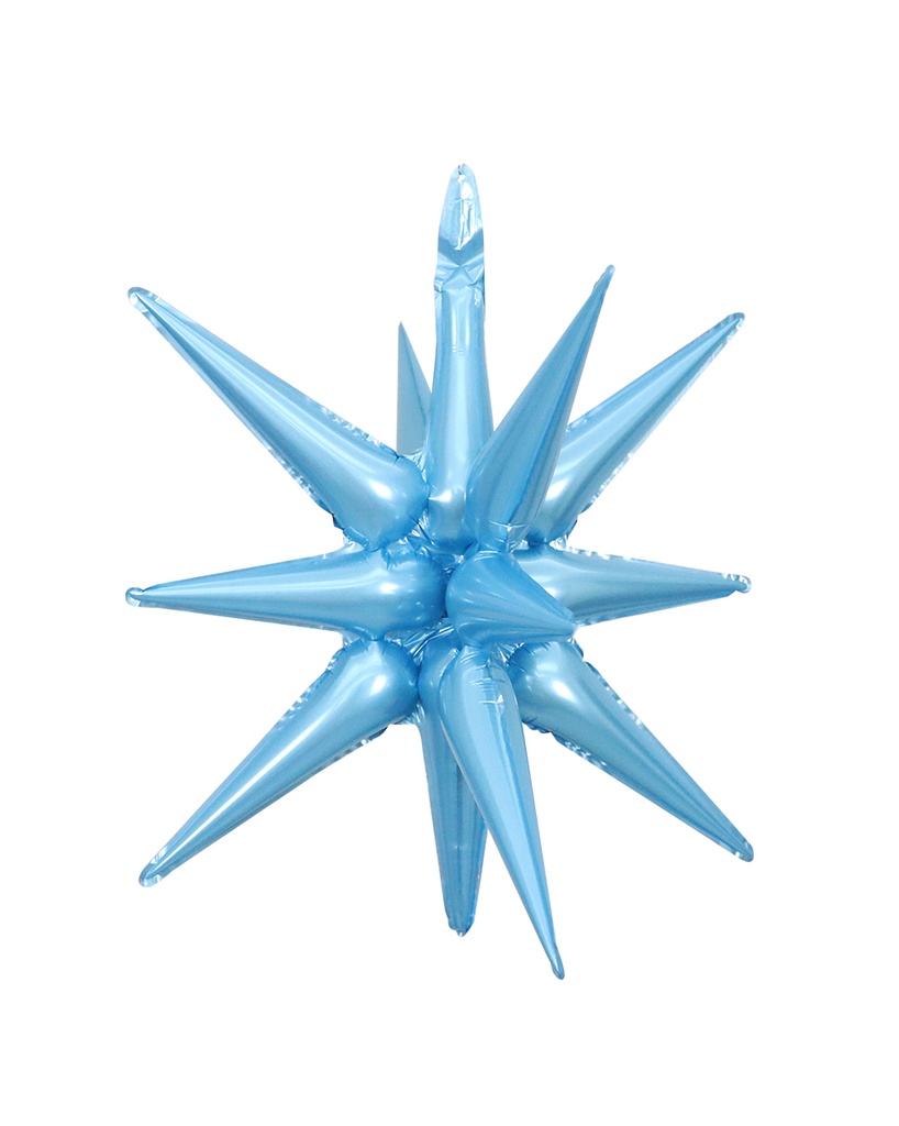 Exploding Star - Light Blue - 22 inch - 10 St.