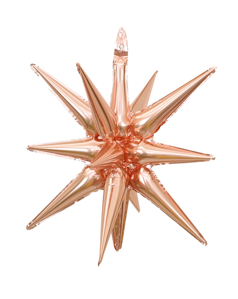 Exploding Star - Rose Gold - 27 inch - 5 Pcs