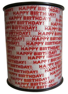 [02180] Ribbon - Happy Birthday - 5mm - 500m