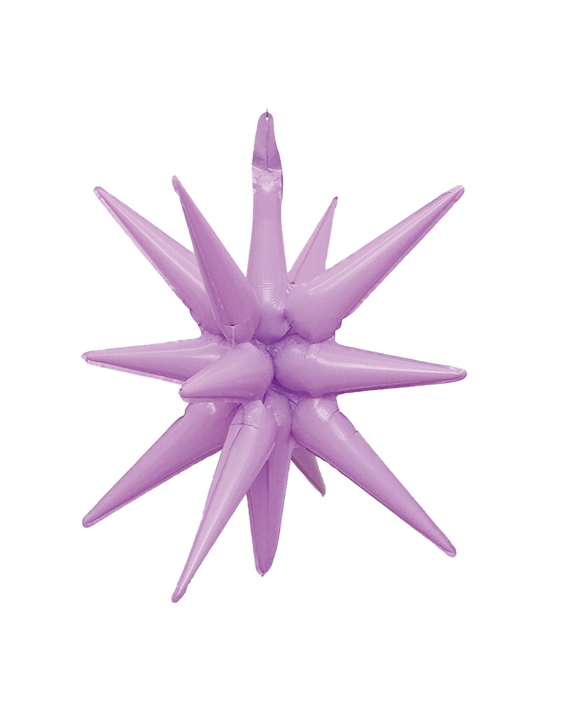 Exploding Star - Macaron Purple - 22 inch - 10 Pcs
